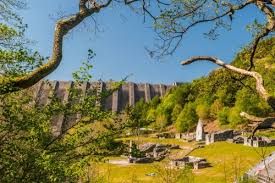 Lead mine in the shadow of Clywedog Dam